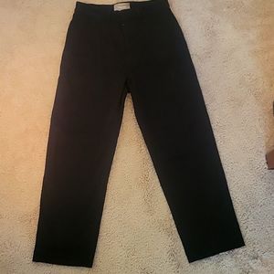 Everlane black straight leg crop chinos